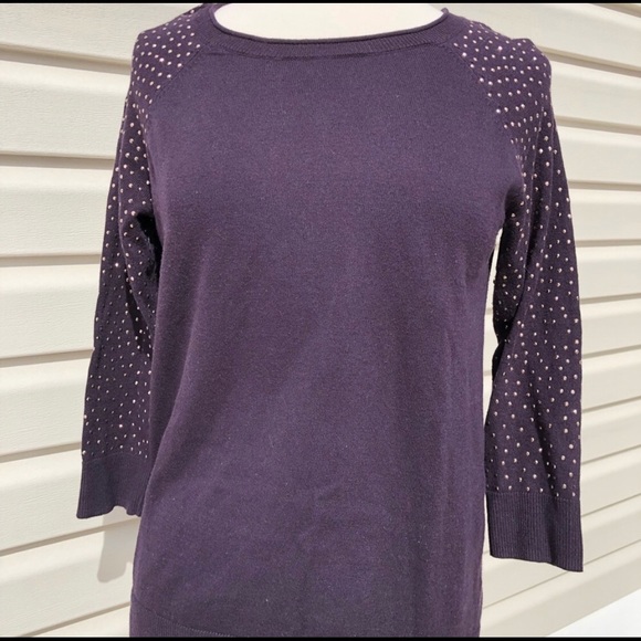 Apt. 9 Sweaters - 🛍 2 for $5 🛍 💜Beautiful Purple Studded Sweater